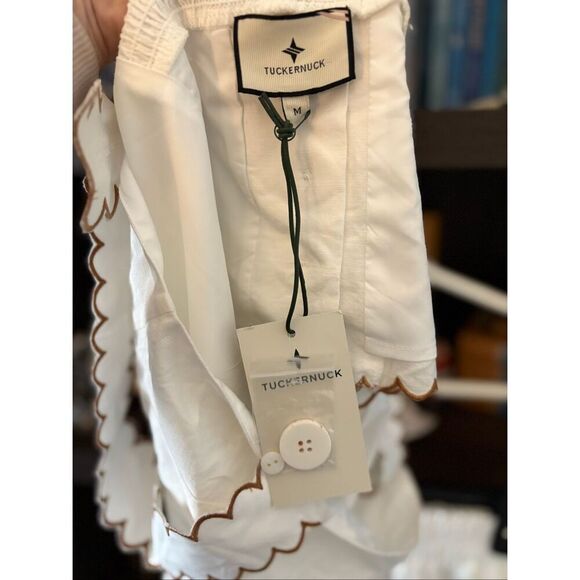 NWT Tuckernuck White Scallop Cece Tola Top & Skirt Set Size Medium - Picture 12 of 13